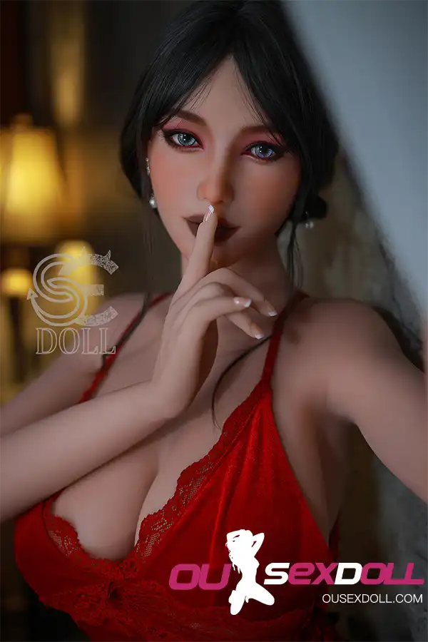 H Cup Mature Red Outfit Realistic Sex Doll 10
