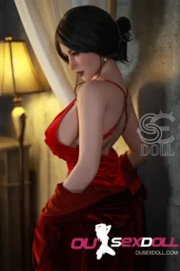 H Cup Mature Red Outfit Realistic Sex Doll 7
