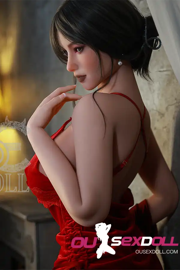H Cup Mature Red Outfit Realistic Sex Doll 8