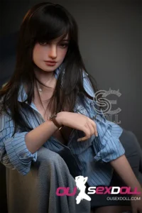 H Cup Sexy Black Stockings Realistic Sex Doll 7