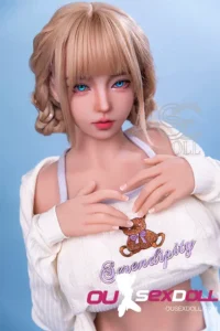 H Cup Sweet White Stockings Lifelike Sex Doll 11