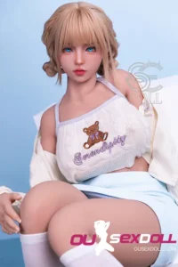 H Cup Sweet White Stockings Lifelike Sex Doll 15
