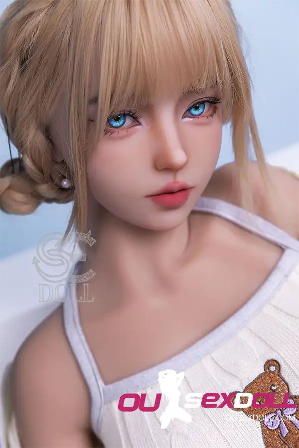 H Cup Sweet White Stockings Lifelike Sex Doll 16