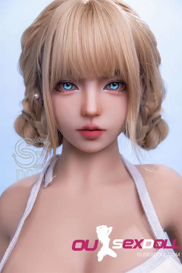 H Cup Sweet White Stockings Lifelike Sex Doll 4