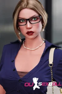 C Cup Movable Jaw Head Sexy Mature Sex Doll 19