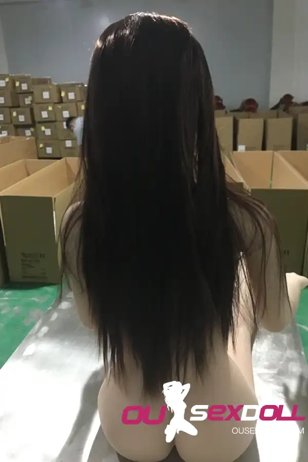 Small Breast Black Hair Real Office Sexy Doll 22
