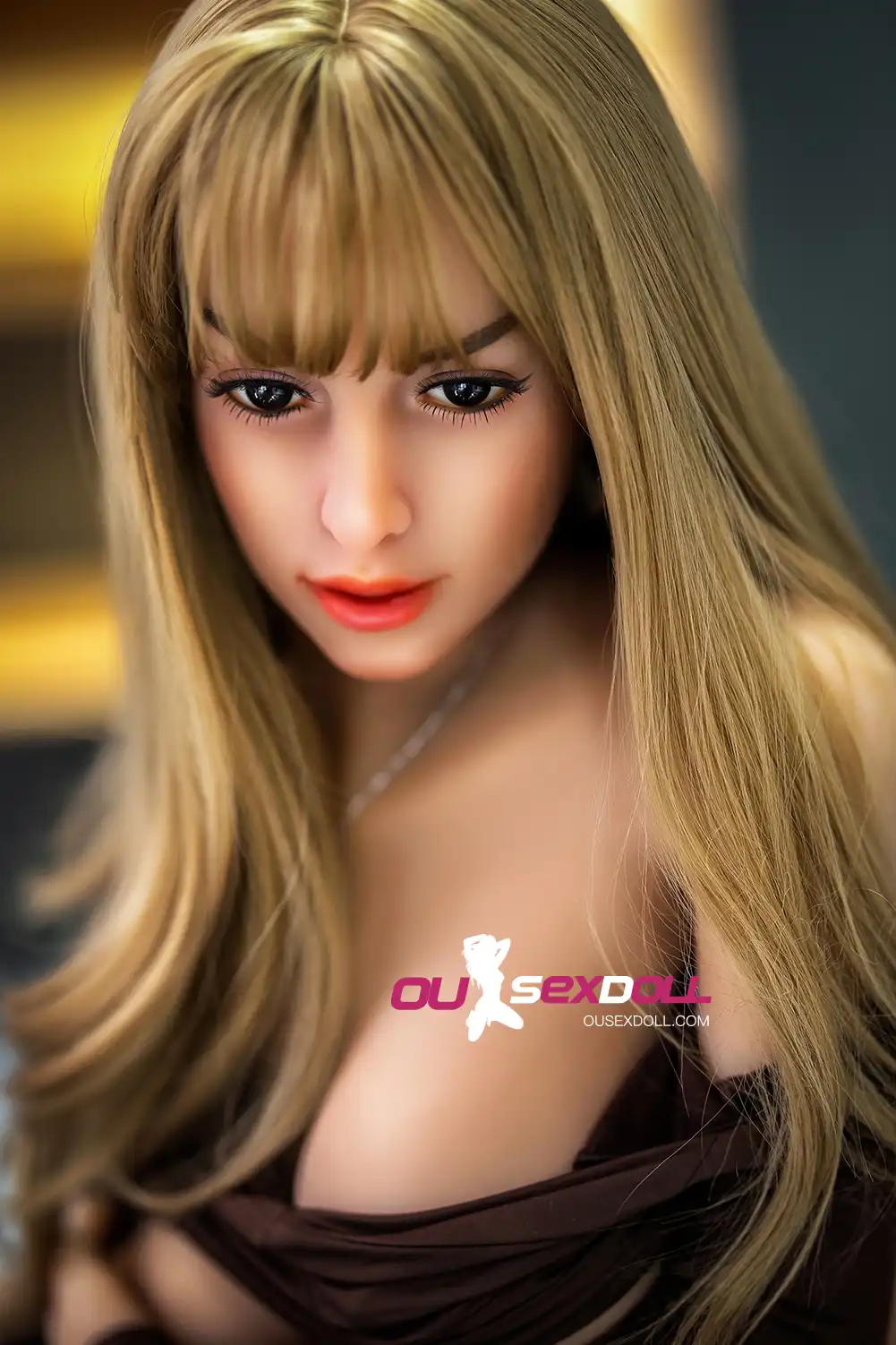 C Cup Curly Blonde Asian Lifesize Sex Doll 14