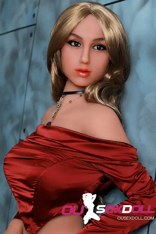 C Cup Curly Blonde Mature Lifesize Sex Doll 1