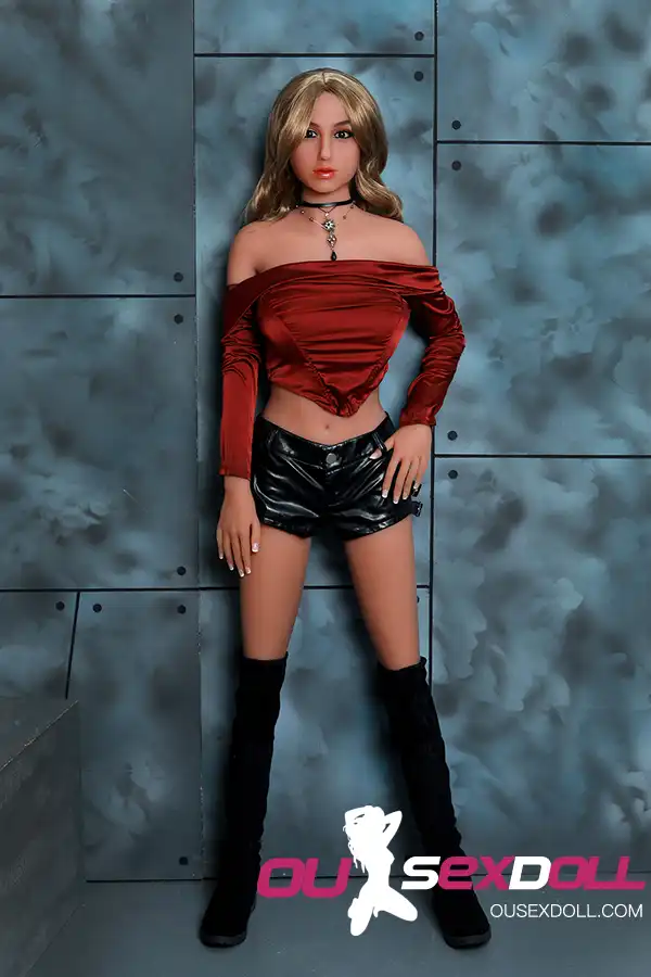 C Cup Curly Blonde Mature Lifesize Sex Doll 8