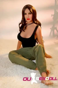 C Cup Long Curly Sexy Mature Sex Doll 6