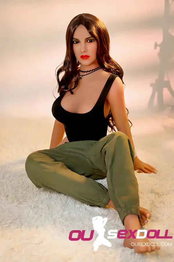 C Cup Long Curly Sexy Mature Sex Doll 6