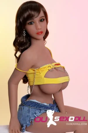 Muñeca sexual adulta de pechos grandes y rizados con copa D 1