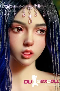 B Cup Small Breasts Elf ears Blue Hair Sex Doll 4