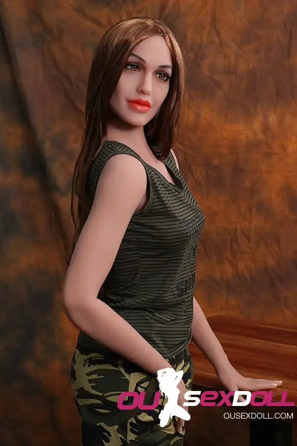A Cup Flat Breast Blonde Real Sex Doll 12