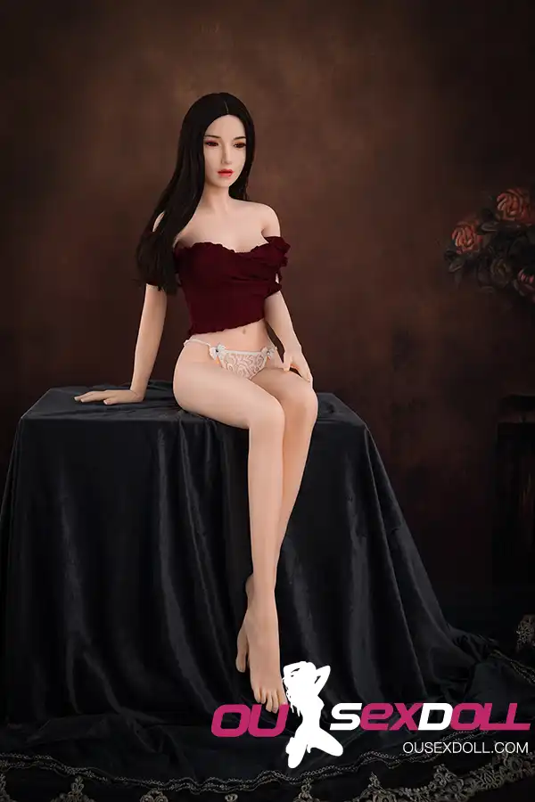 B Cup Asian Mature Black Hair Sex Doll 10