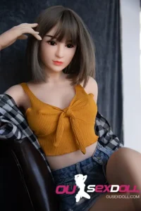 B Cup Short Hair Japanese Skinny Sex Doll 11