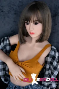 B Cup Short Hair Japanese Skinny Sex Doll 3