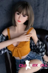 B Cup Short Hair Japanese Skinny Sex Doll 4