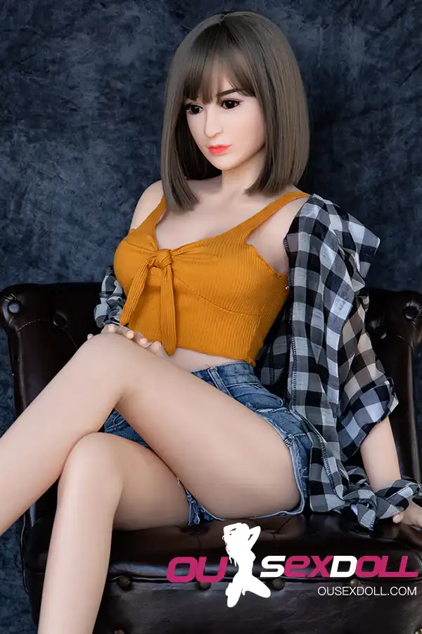 B Cup Short Hair Japanese Skinny Sex Doll 6