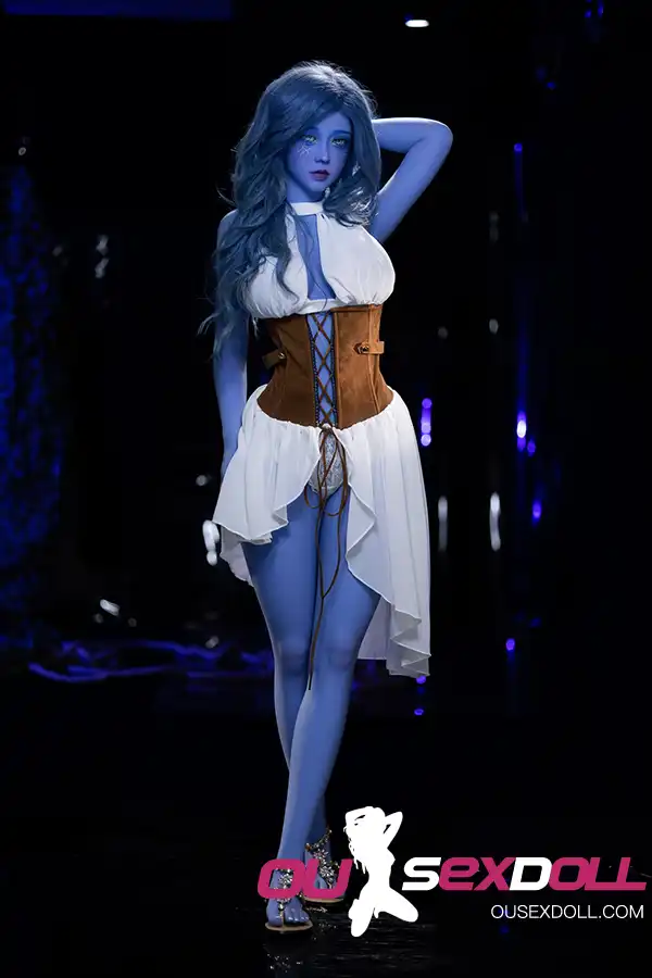 Blue Skin Lifelike Adult Companion Doll 1