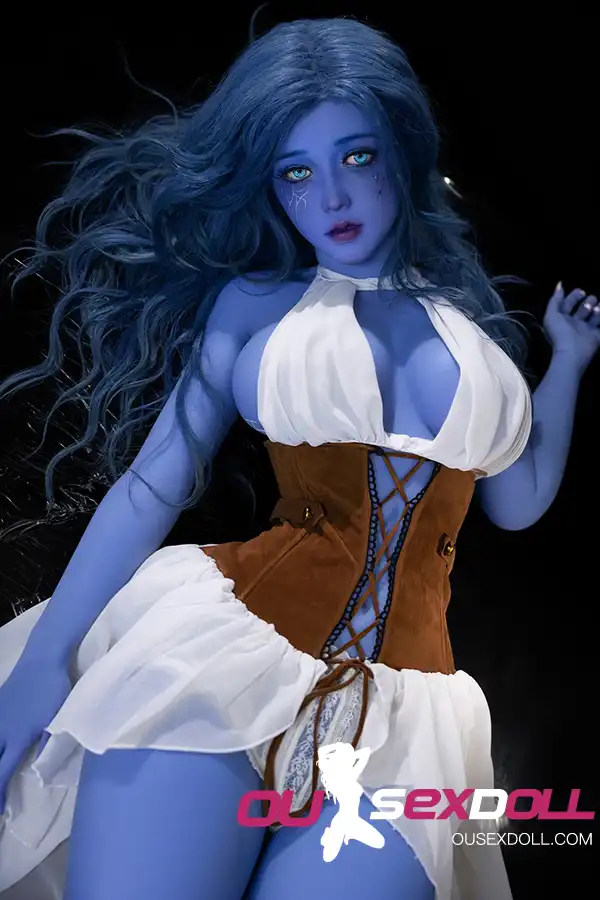 Blue Skin Lifelike Adult Companion Doll 12