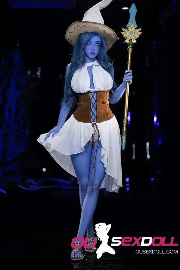 Blue Skin Lifelike Adult Companion Doll 2