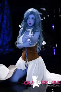 Blue Skin Lifelike Adult Companion Doll 8