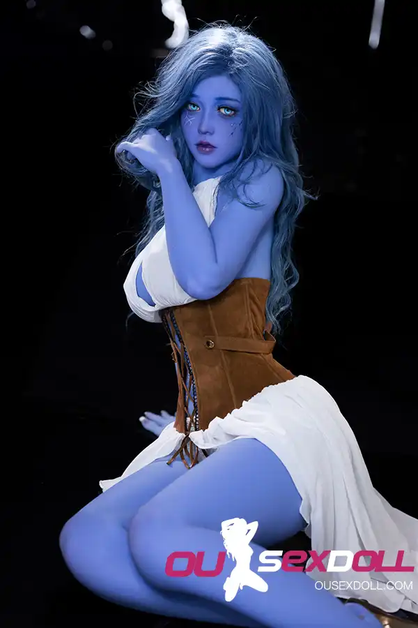 Blue Skin Lifelike Adult Companion Doll 9