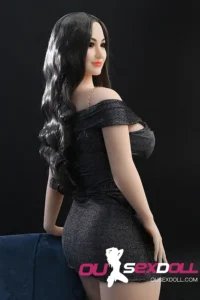 F Cup Big Boobs Black Hair Mature Sex Doll 9