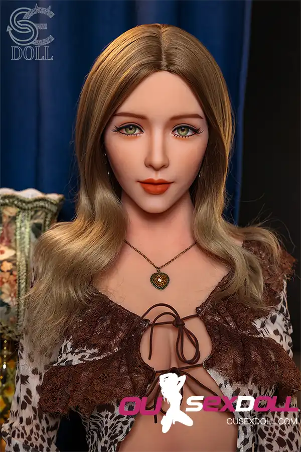 C Cup Brown Hair Alluring Realistic Sex Doll 6