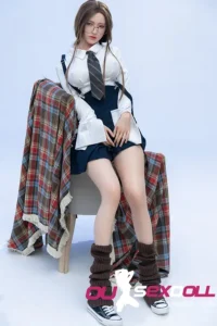 D Cup White Shirt Full Body Sex Doll 2