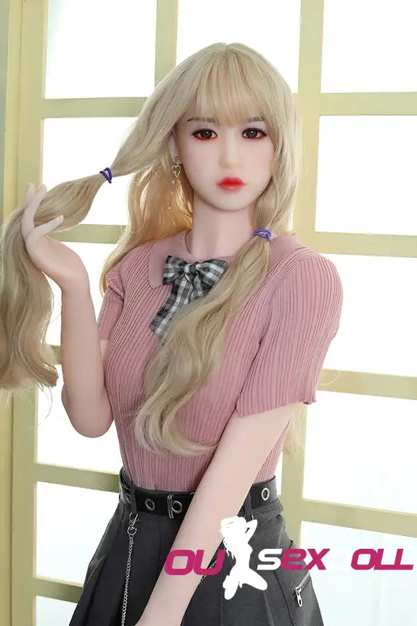A Cup Curly Blond Small Breast Asian Sex Doll 9
