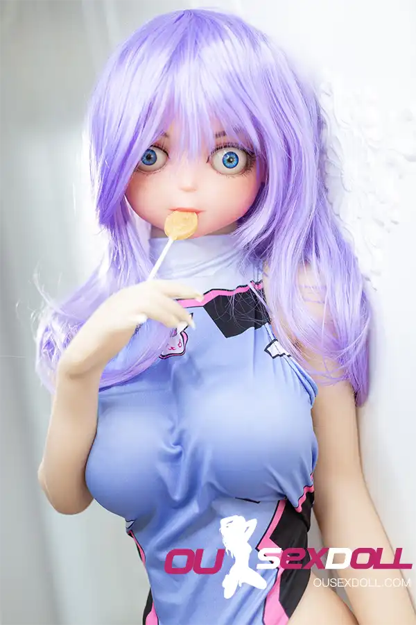 Big Breast Purple-haired Anime Sex Doll 2