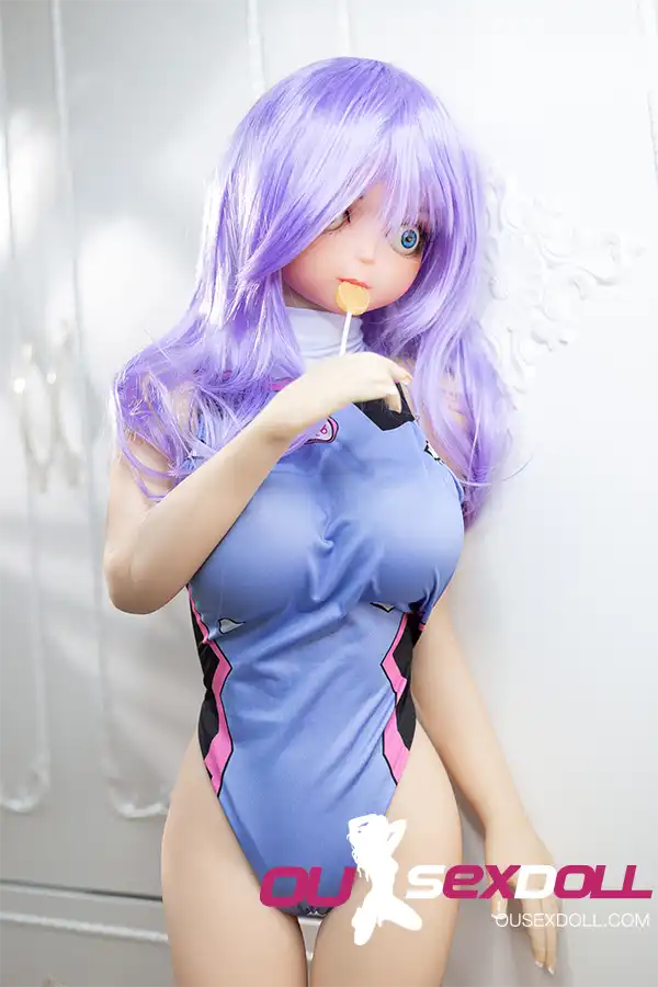Big Breast Purple-haired Anime Sex Doll 3