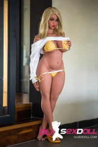 Big Breast Blond Hair Beautiful Pregnant Adult Doll 10
