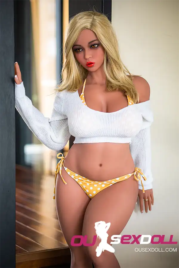 Big Breast Blond Hair Beautiful Pregnant Adult Doll 2