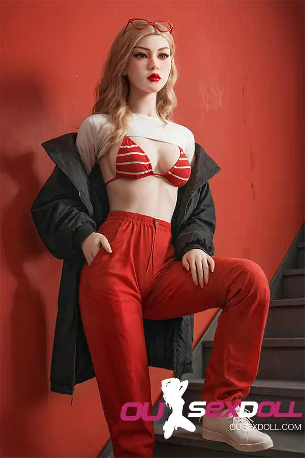 Small Breast Blond Hair Fair Skin Adult Doll 1