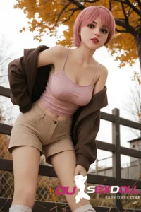 Small Breast Short Hair Real Sexy Doll 4