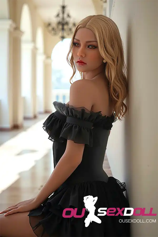 F Cup Blond Hair Charming Adult Doll 18