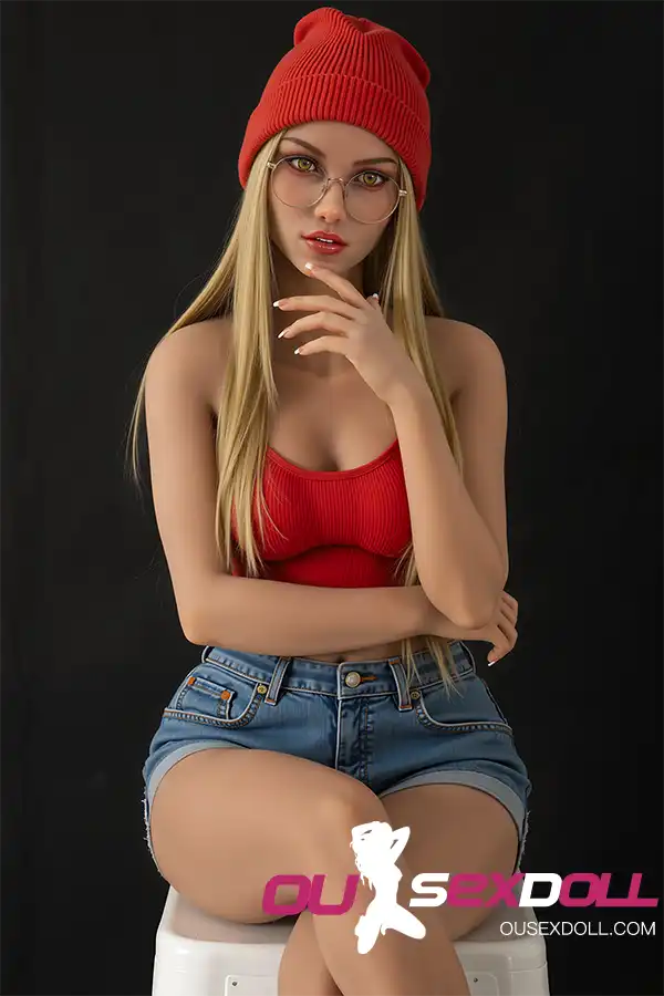 Big Breasts Long Blond Hair Charming Chubby Doll 5