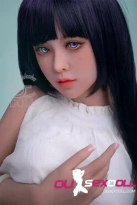 E Cup Blue Hair Big Boobs Realistic Sex Doll 12