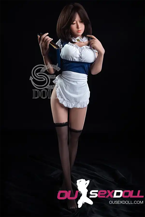 E Cup Full Bust Black Stockings Lifelike Sex Doll 6