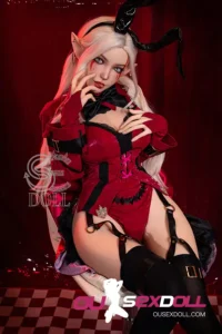 D Cup Red Outfit Alluring Realistic Sex Doll 18
