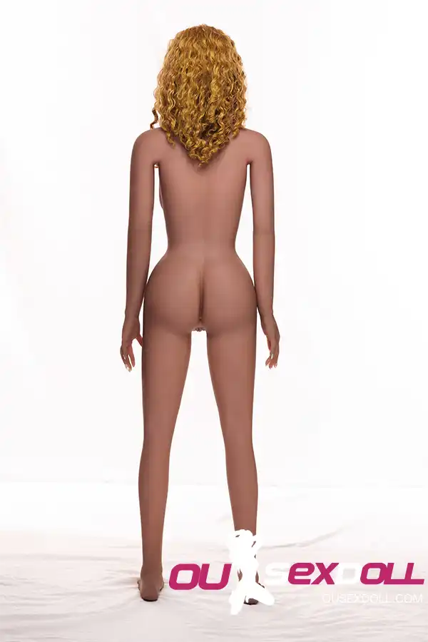 Small Breast Blond Curls Cute Lovely Doll 19