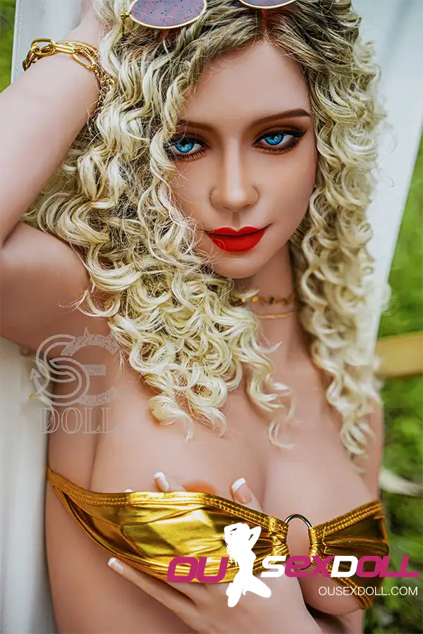 D Cup Curly Hair Sexy Realistic Sex Doll 12