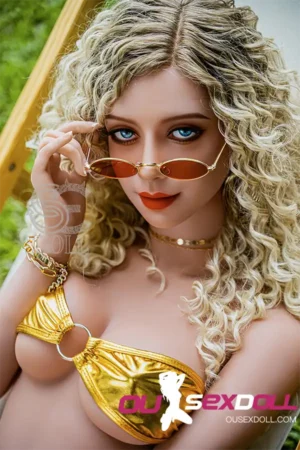 D Cup Curly Hair Sexy Realistic Sex Doll 19