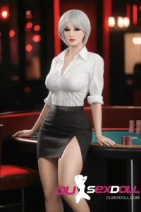 Big Breasts Fair Hair Lifelike Chubby Doll 5