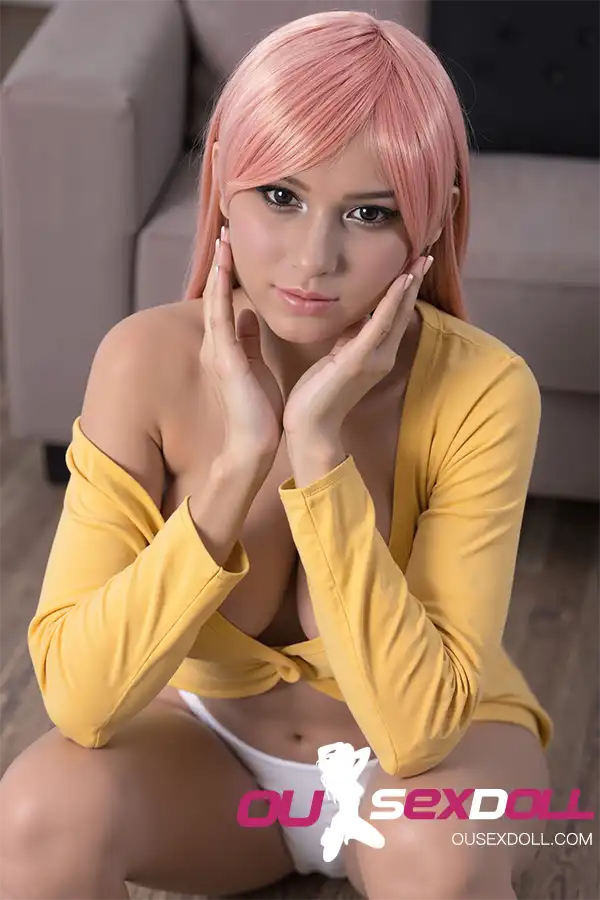 Big Breasts Nature Skin Pink Hair Lovely Doll 16