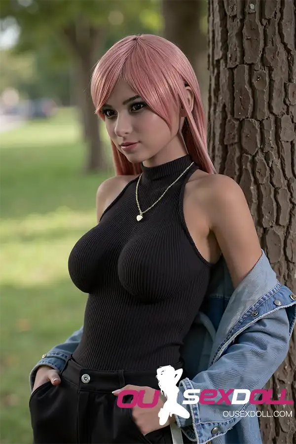 Big Breasts Nature Skin Pink Hair Lovely Doll 2