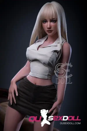 E Cup White Hair Asian Medium Bust Sex Doll 1